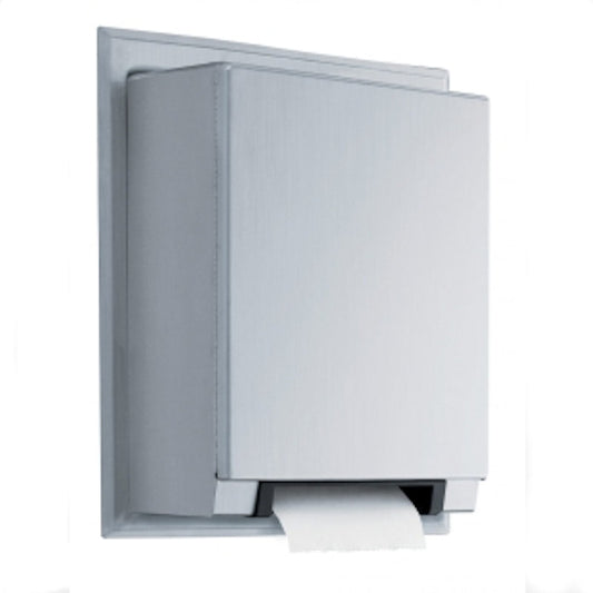 Bobrick Automatic Universal Towel Roll Dispenser Semi Recessed, B-29744