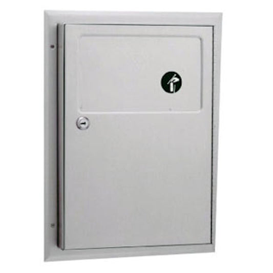 Bobrick Classic Partition Recessed Sanitary Bin 4.6L, B-354