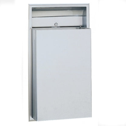 Bobrick Classic Recessed Waste Bin 45.4L, B-3644