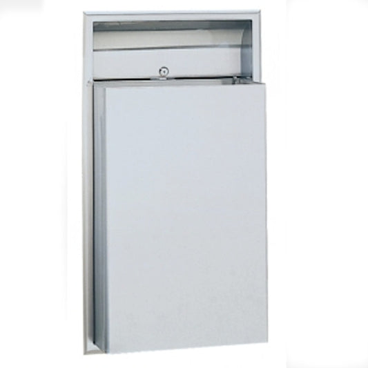 Bobrick Classic Recessed Waste Bin 45.4L, B-3644