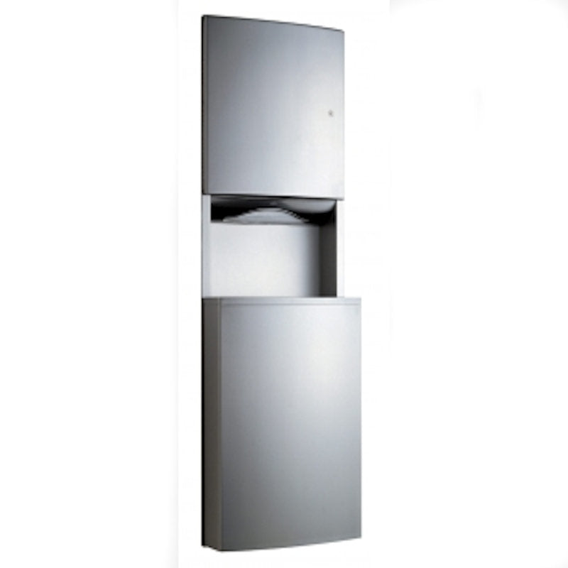 Bobrick Contura Combi Paper Towel Dispenser & Waste Bin 56.8L, B-43949