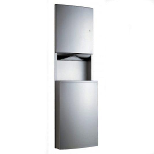 Bobrick Contura Combi Paper Towel Dispenser & Waste Bin 56.8L, B-43949