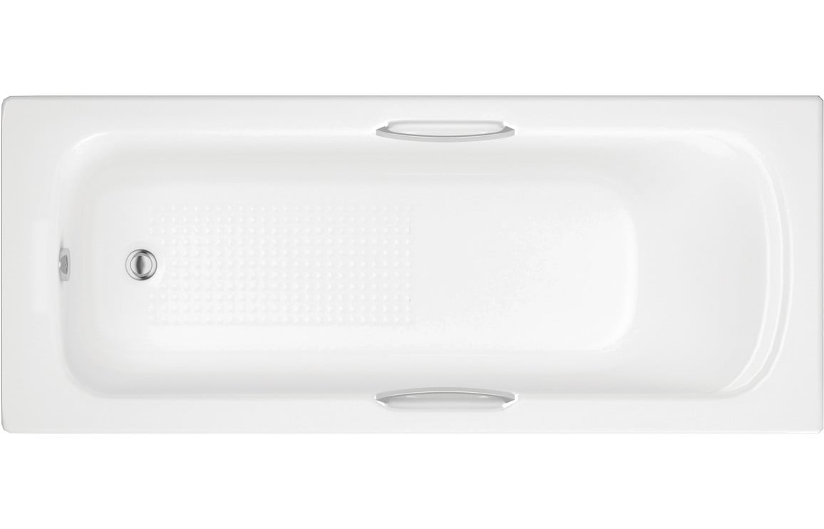 Hesper Gripped SUPERCAST 1700x700x550mm 0TH Bath w/Legs