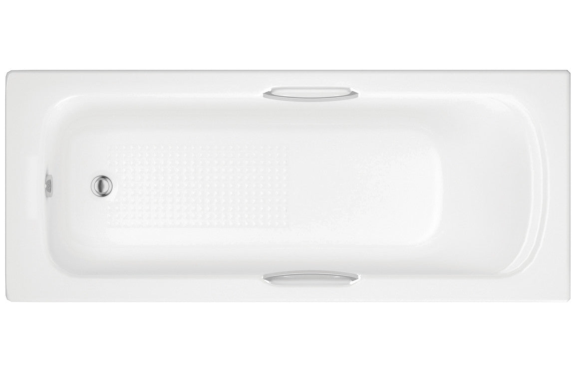 Leia Single End Twin Grip Textured Base 8mm 1700x700x510mm 2TH Bath