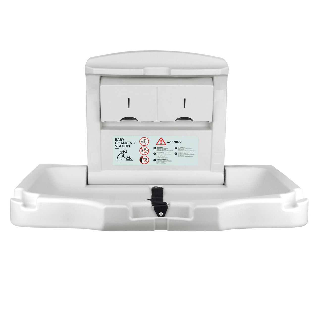 Horizontal Baby Changing Table Cream Open