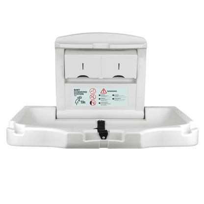 Horizontal Baby Changing Table Cream Open