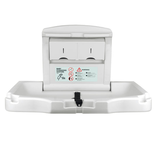 Horizontal Baby Changing Table Cream Open