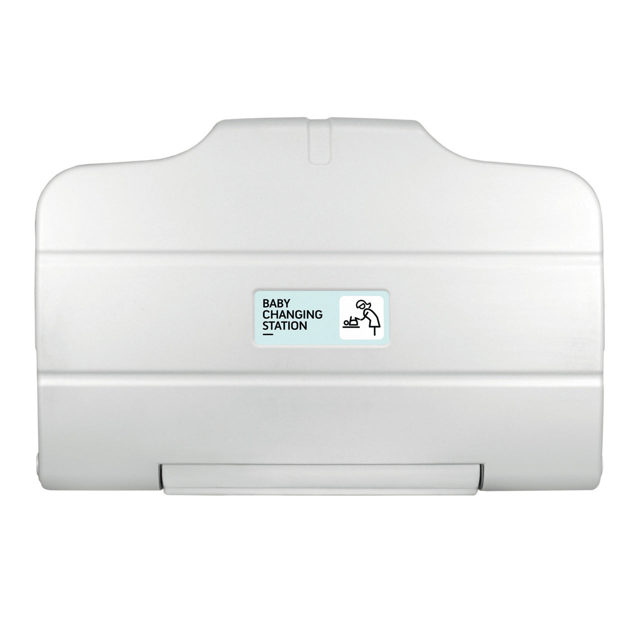 Horizontal Baby Changing Table Cream Closed Wall Mounted