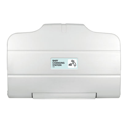 Horizontal Baby Changing Table Cream Closed Wall Mounted