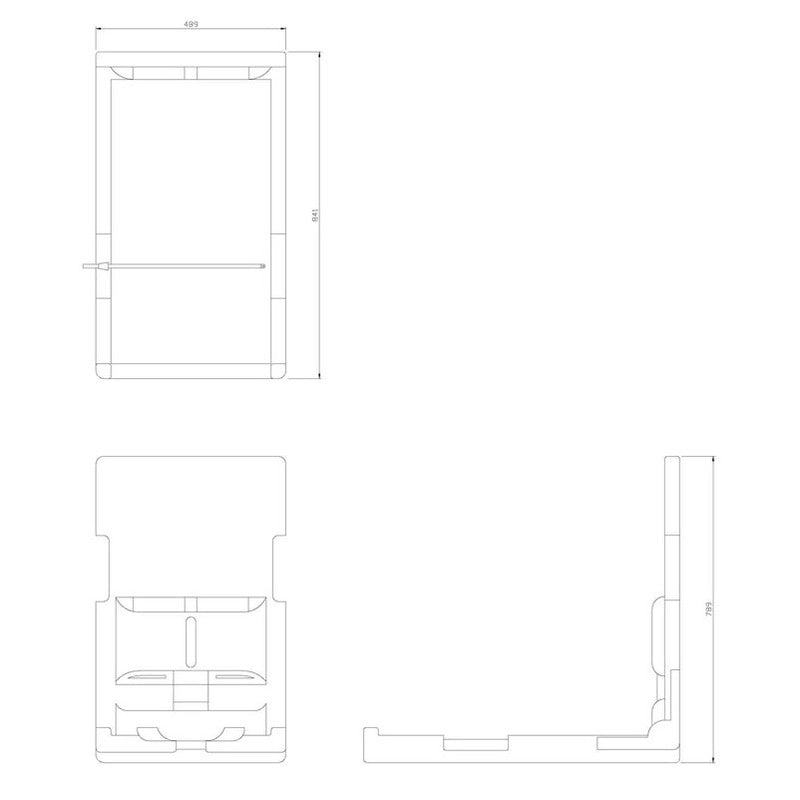Dolphin Wall Mounted Vertical Changing Table
technical