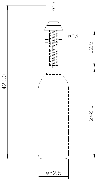 Dolphin Vanity Top 150mm Spout Soap Dispenser