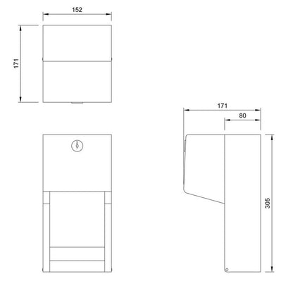 Dolphin Stainless Steel Toilet Roll Holder
technical