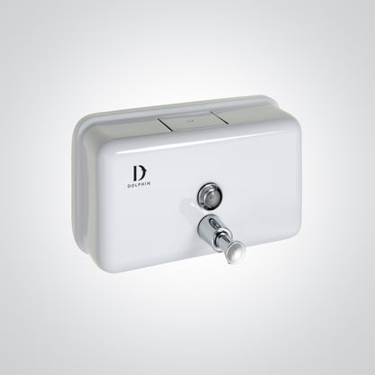 Dolphin 1200ml White Metal Horizontal Soap Dispenser