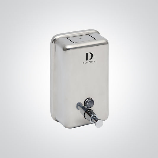Dolphin 1200ml Polished Stainless Steel Vertical Soap Dispenser