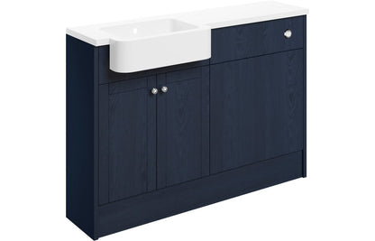 Badar 1242mm Basin & WC Unit Pack (RH) - Indigo Ash
