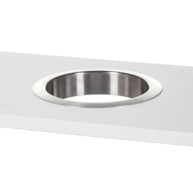 Platinum Counter Mounted Circular Waste Chute 200mm In Place