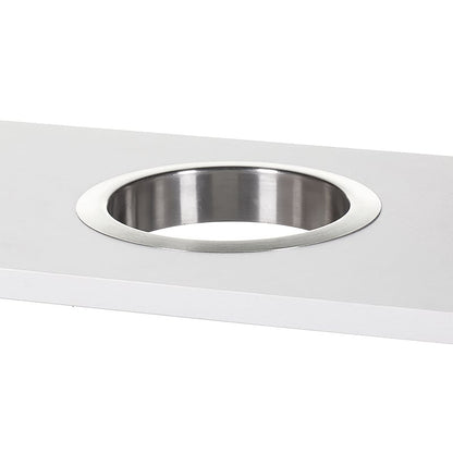 Platinum Counter Mounted Circular Waste Chute 200mm In Place