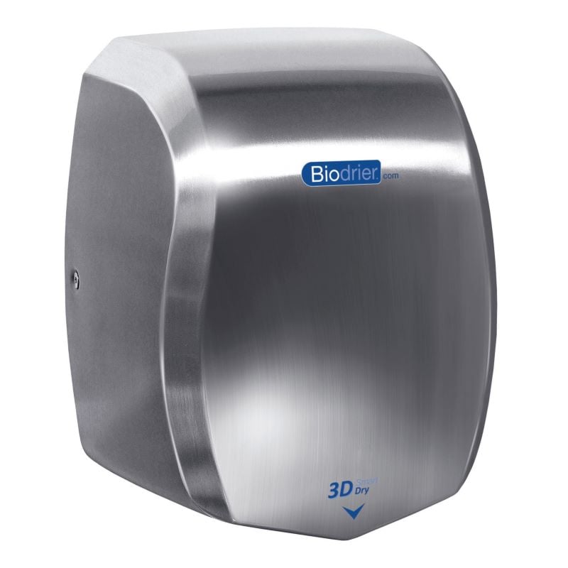 Biodrier 3D Smart High Speed Hand Dryers Brushed finish