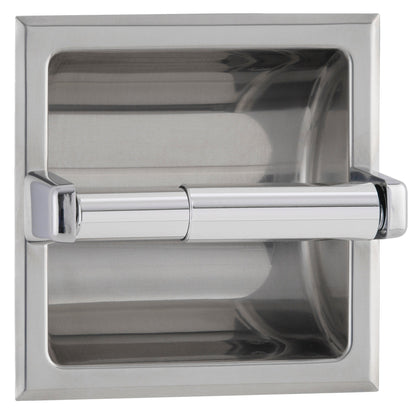 Bobrick Recessed Single Toilet Roll Dispenser, B-667