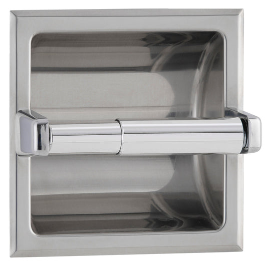 Bobrick Recessed Single Toilet Roll Dispenser, B-667