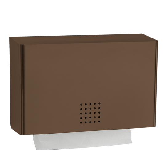 One Bronze Paper Towel Dispenser Small, BR-101, proox