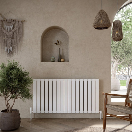 Bravo Horizontal Single Radiator
White