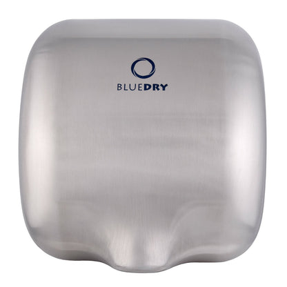 Brushed Chrome Blue Dry Hand Dryer