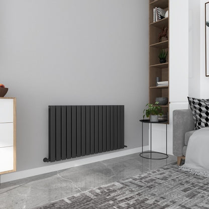 Milan Designer Horizontal Radiator
Black
Angled