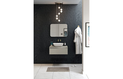 Cordelia 300mm 2 Door Wall Hung Tall Unit - Latte