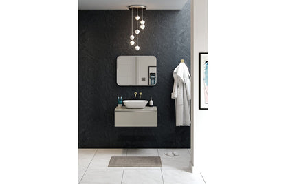 Cordelia 600mm 2 Drawer Floor Standing Basin Unit (No Top) - Latte