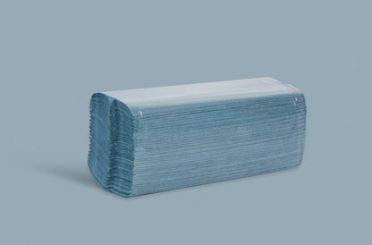 1ply Blue Esfina C-Fold Hand Towels