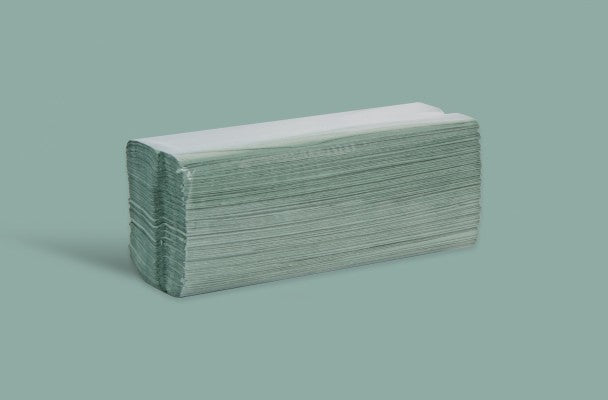 1ply Green Esfina C-Fold Hand Towels