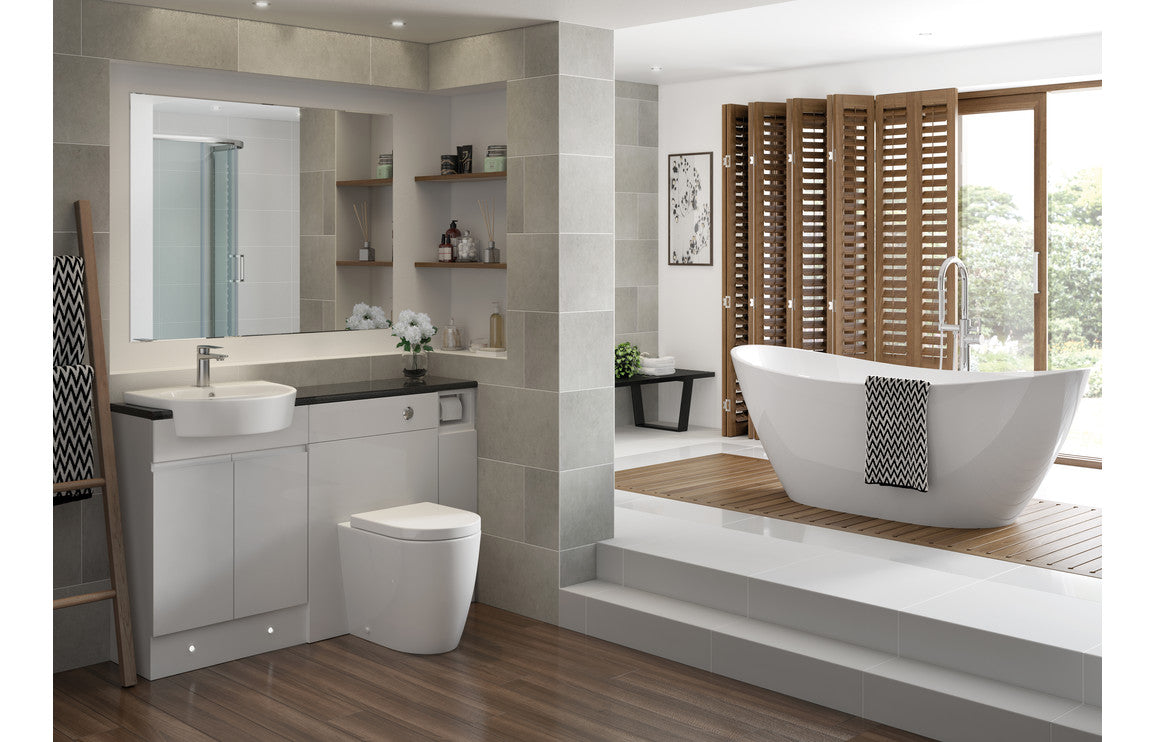 Cresida 555x435mm 1TH Semi Recessed Basin