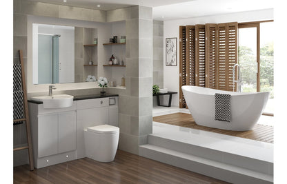 Cresida Rimless Back To Wall Comfort Height WC & Soft Close Seat