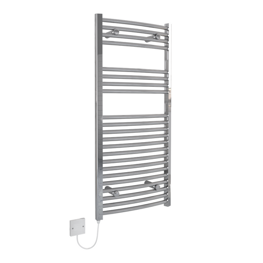Kudox Curved Electric Towel Rail Chrome