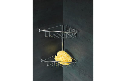 Eris 2-Tier Corner Shower Caddy - Chrome