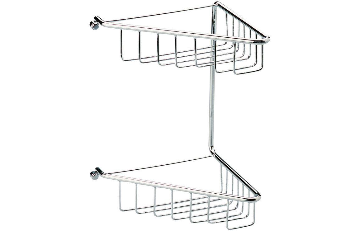 Eris 2-Tier Corner Shower Caddy - Chrome
