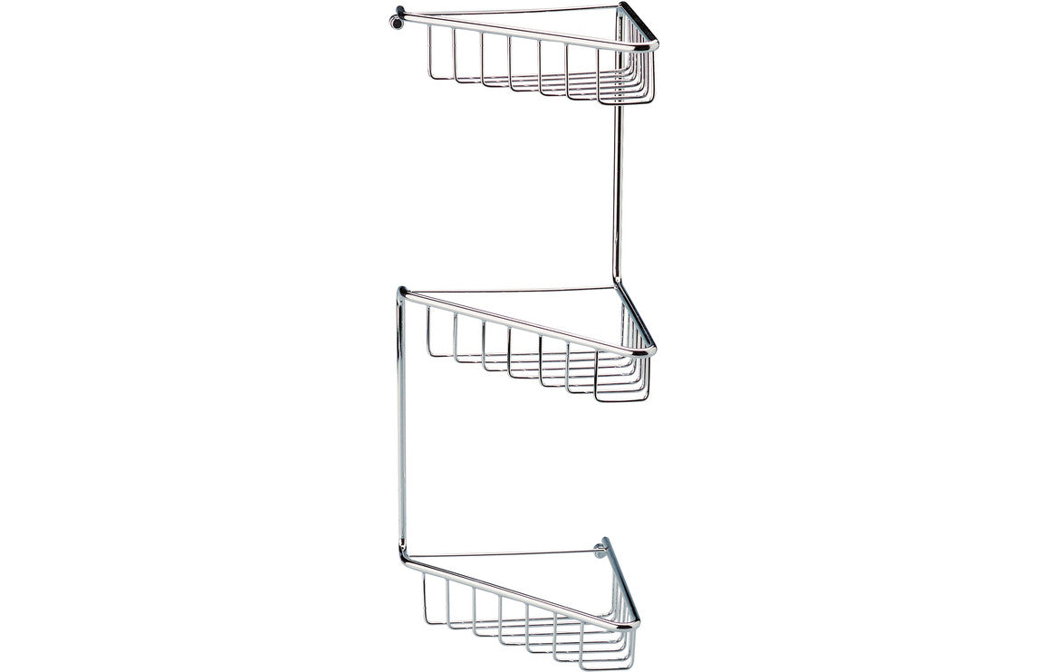 Eris 3-Tier Corner Shower Caddy - Chrome