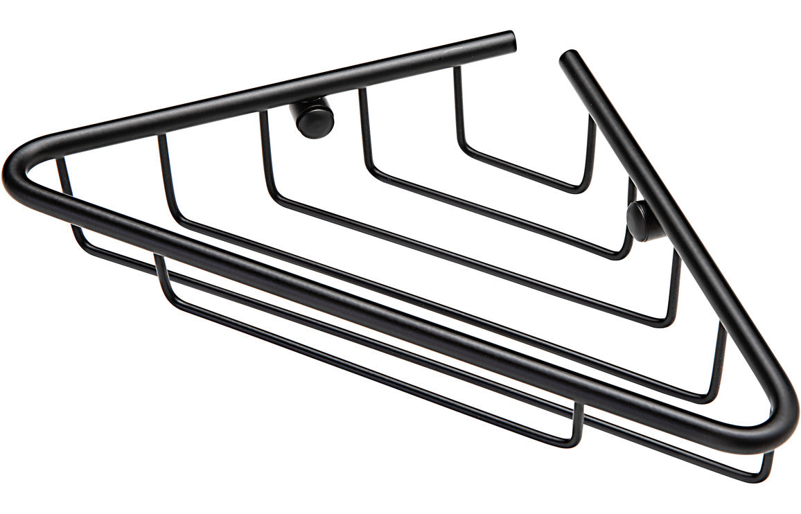 Eris 1-Tier Corner Shower Storage - Black