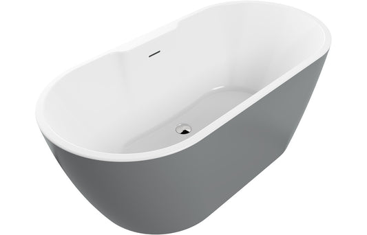 Ophelia Freestanding 1655x745x580mm 0TH Bath - Grey