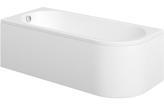 Helene J Shape 1700x725x600mm 0TH Bath w/Legs (LH)