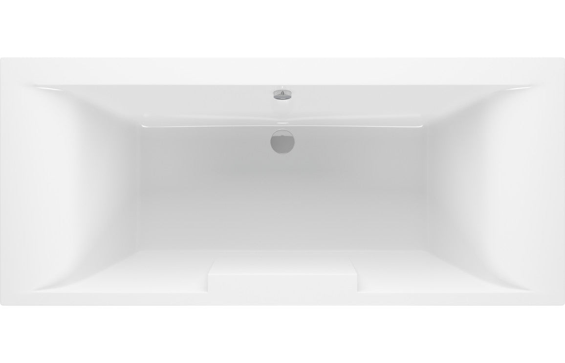 Aten Deluxe Square Double Ended 1700x750x550mm 0TH Bath w/Legs