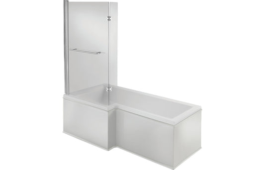 Emerson L Shape 1700x850x560mm 0TH Shower Bath Pack (LH)