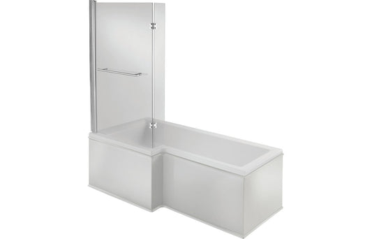 Emerson L Shape 1500x850x560mm 0TH Shower Bath Pack (LH)