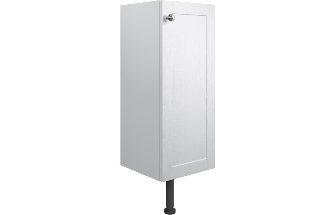 Badar 300mm 1 Door Base Unit - Satin White Ash