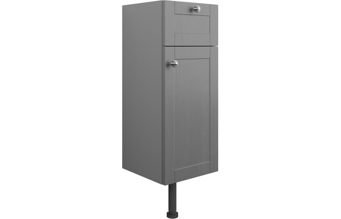 Badar 300mm 1 Drawer  1 Door Base Unit - Grey Ash