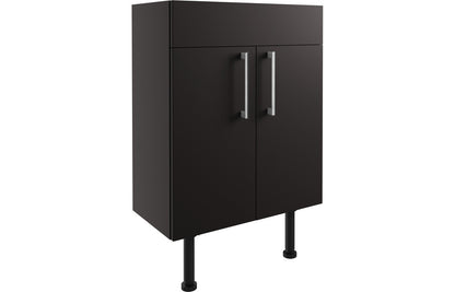Atlas 600mm Basin Unit - Matt Graphite Grey