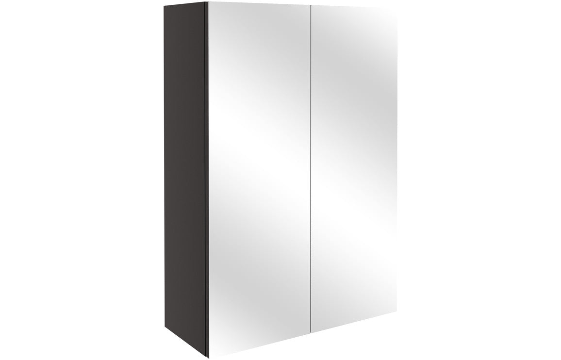 Atlas 500mm Mirrored Unit - Matt Graphite Grey