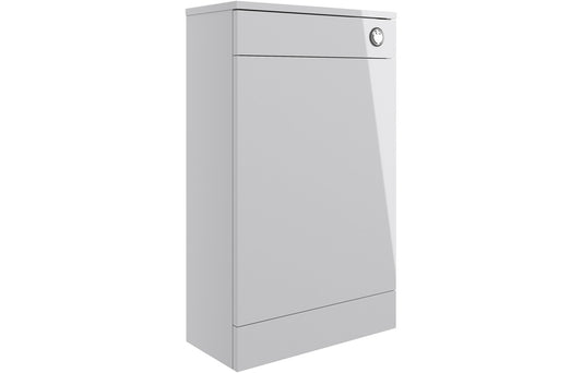 Vesper 500mm Floor Standing WC Unit - Grey Gloss