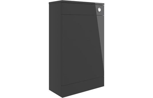Vesper 500mm Floor Standing WC Unit - Anthracite Gloss